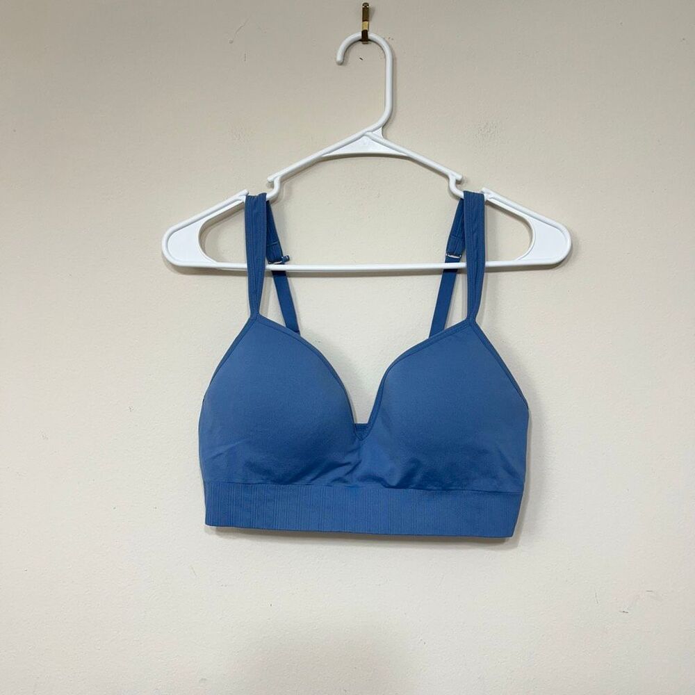 Athleta Blue Sports Bra Medium Women